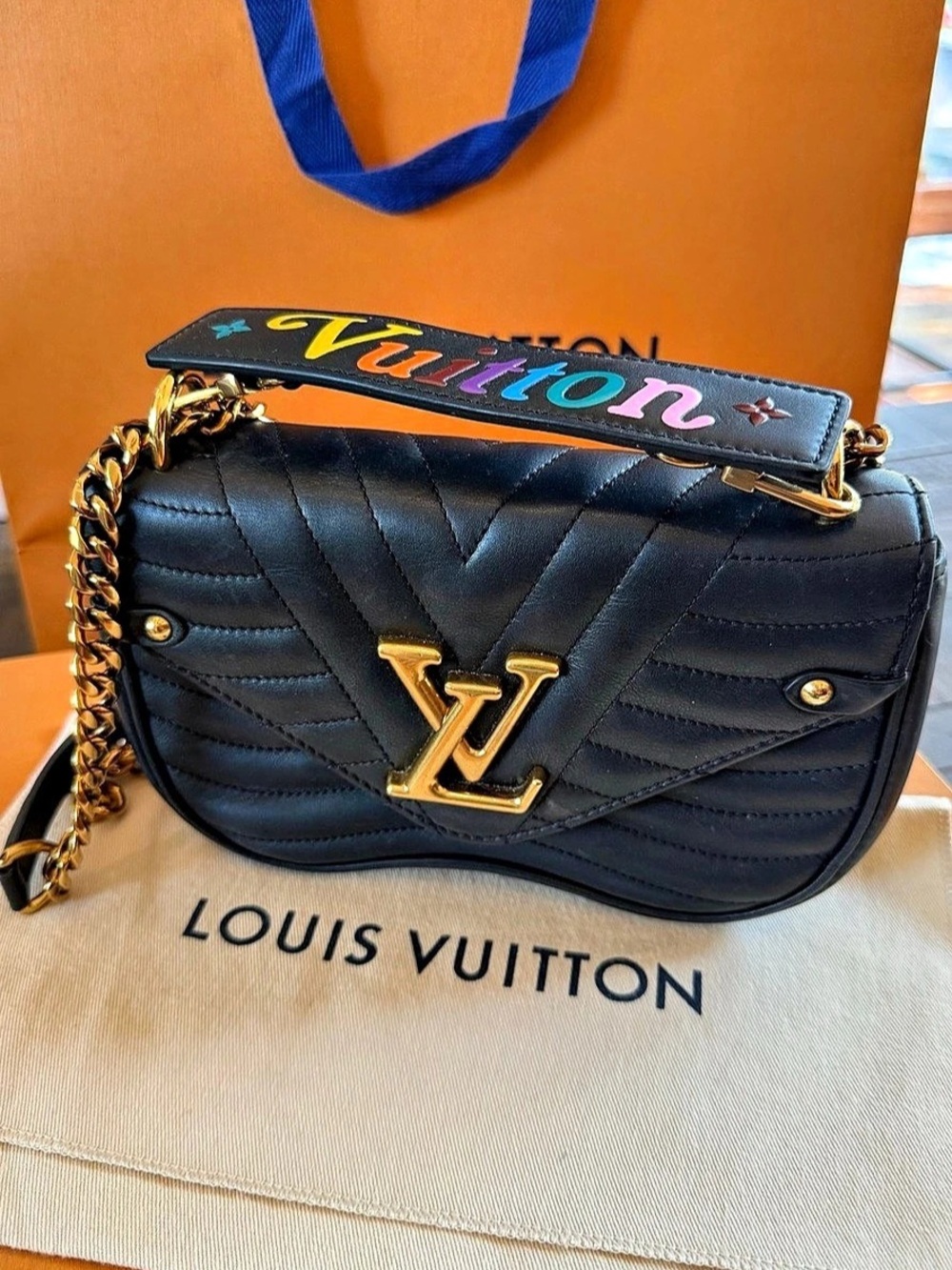 Louis Vuitton New Wave Chain Bag PM Black Shoulder Bag - Picture 3 of 4